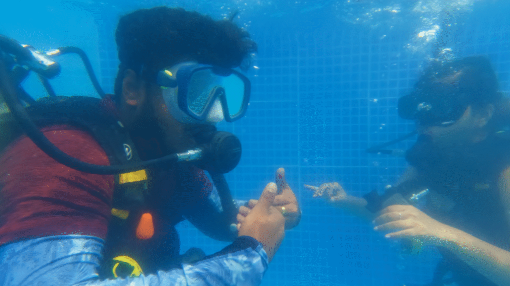 Confined water dives