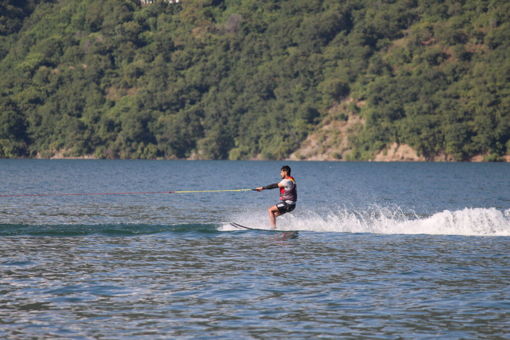 IISM water skiing at tehri dam