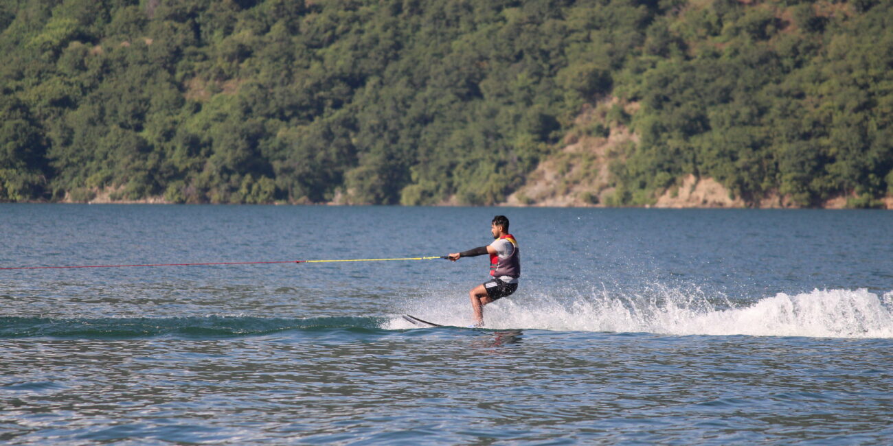 IISM water skiing at tehri dam